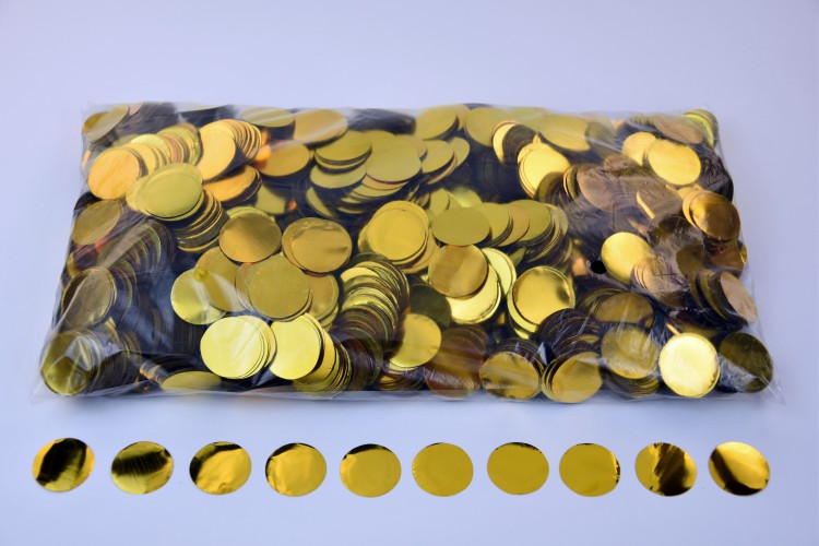 Конфетти Smena Effects кружочки, 23 мм, золотые (012301-025)