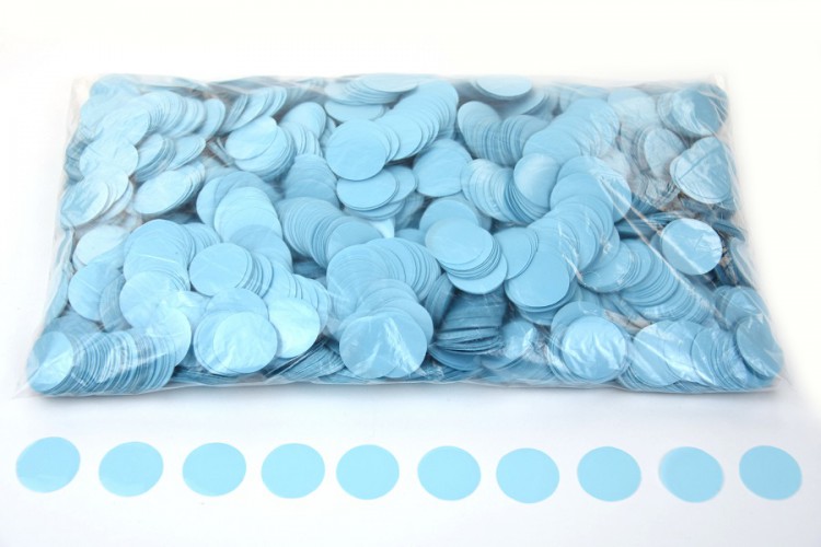 Конфетті - кружечки 23 мм, світло-блакитні